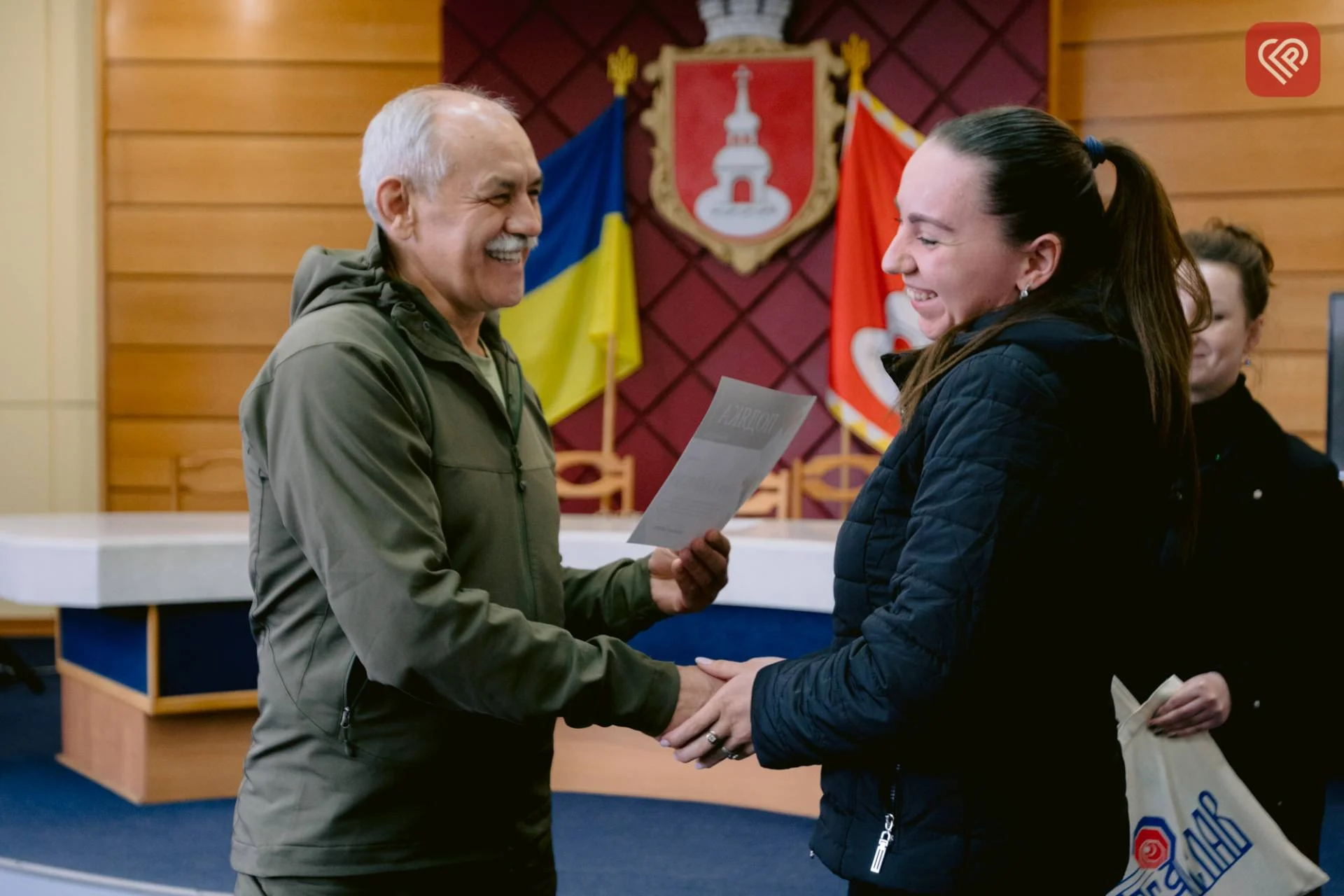 Вячеслав Саулко вітає волонтерів