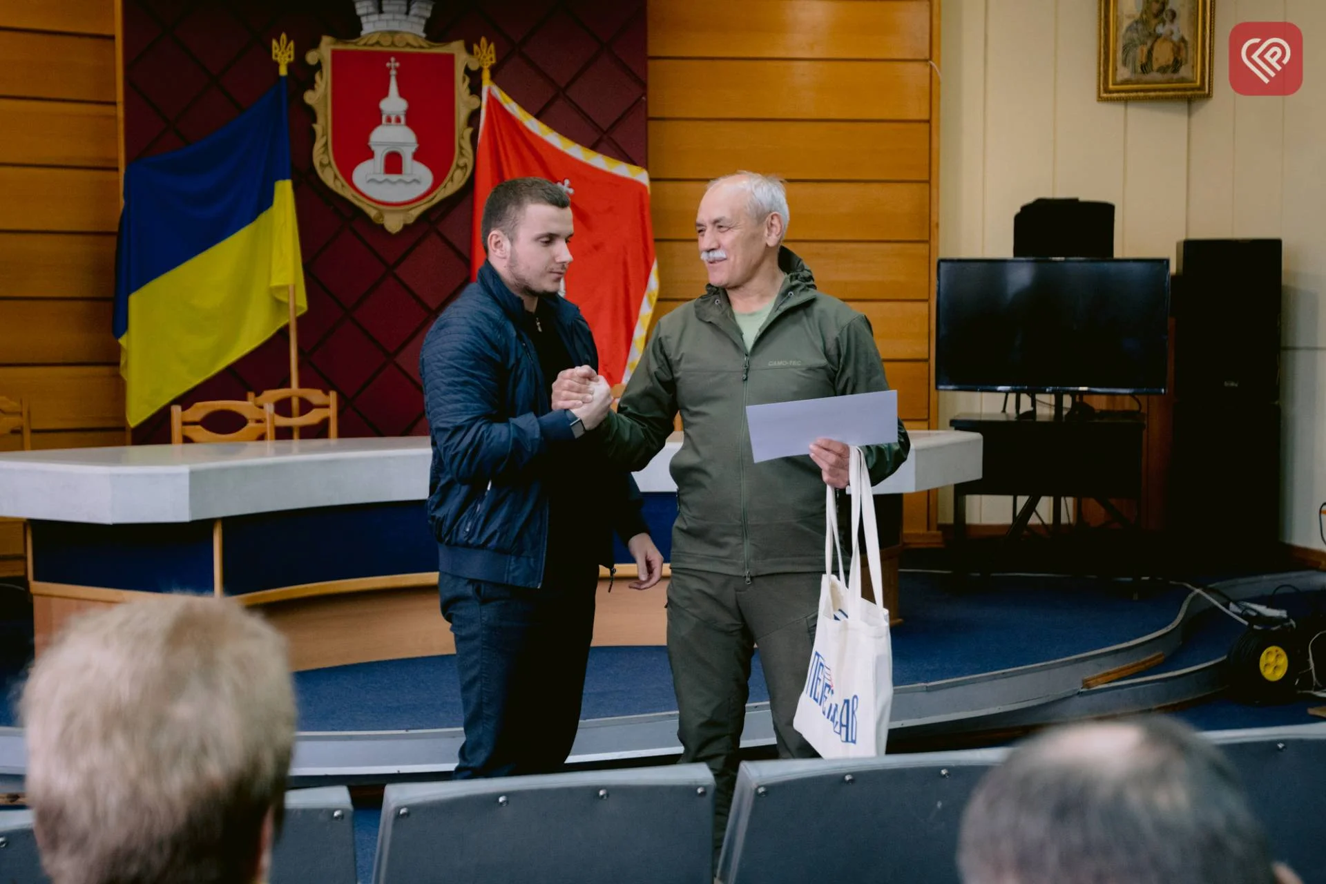 Григорій Ярема та Вячеслав Саулко - День подяки волонтерам у Переяславі