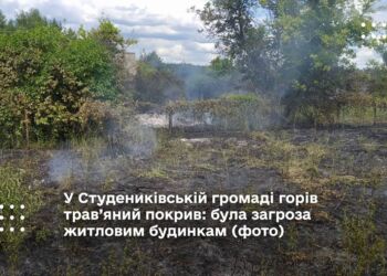У Студениківській громаді горів трав’яний покрив: була загроза житловим будинкам (фото)