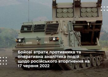 Бойові втрати противника та оперативна аналітика подій щодо російського вторгнення на 17 червня 2022