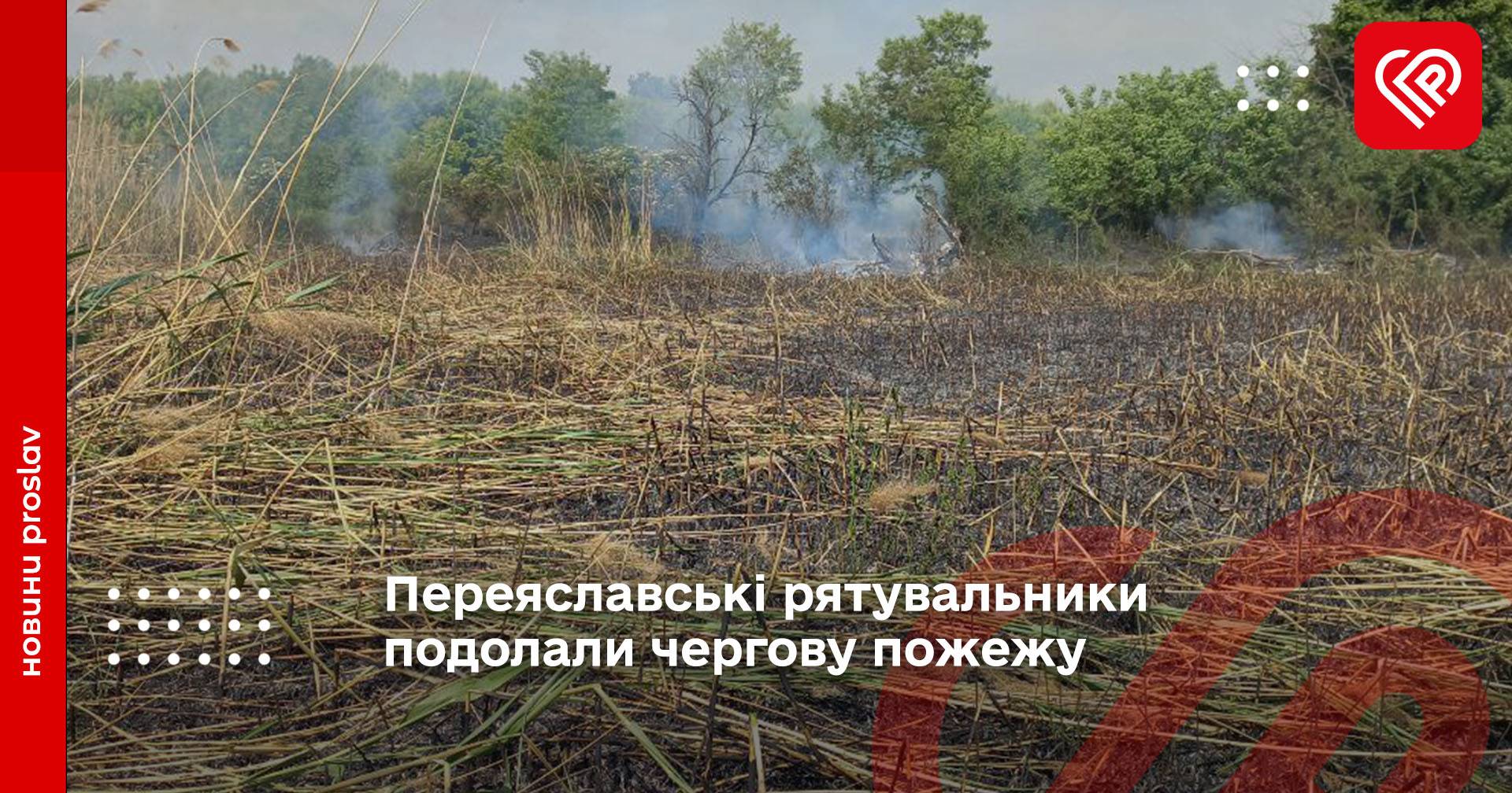 Переяславські рятувальники подолали чергову пожежу