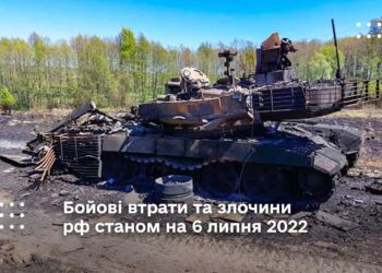 Бойові втрати та злочини рф станом на 6 липня 2022