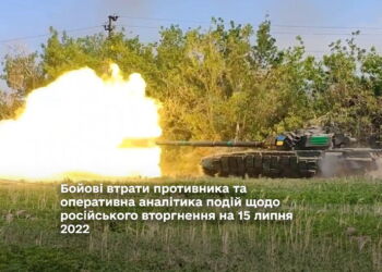 Бойові втрати противника та оперативна аналітика подій щодо російського вторгнення на 15 липня 2022