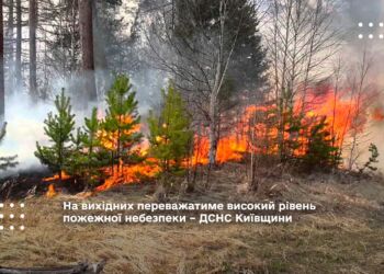 високий рівень пожежної небезпеки ДСНС Київщини