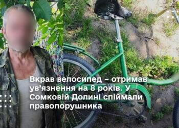 Вкрав велосипед – отримав ув’язнення на 8 років. У Сомковій Долині спіймали правопорушника