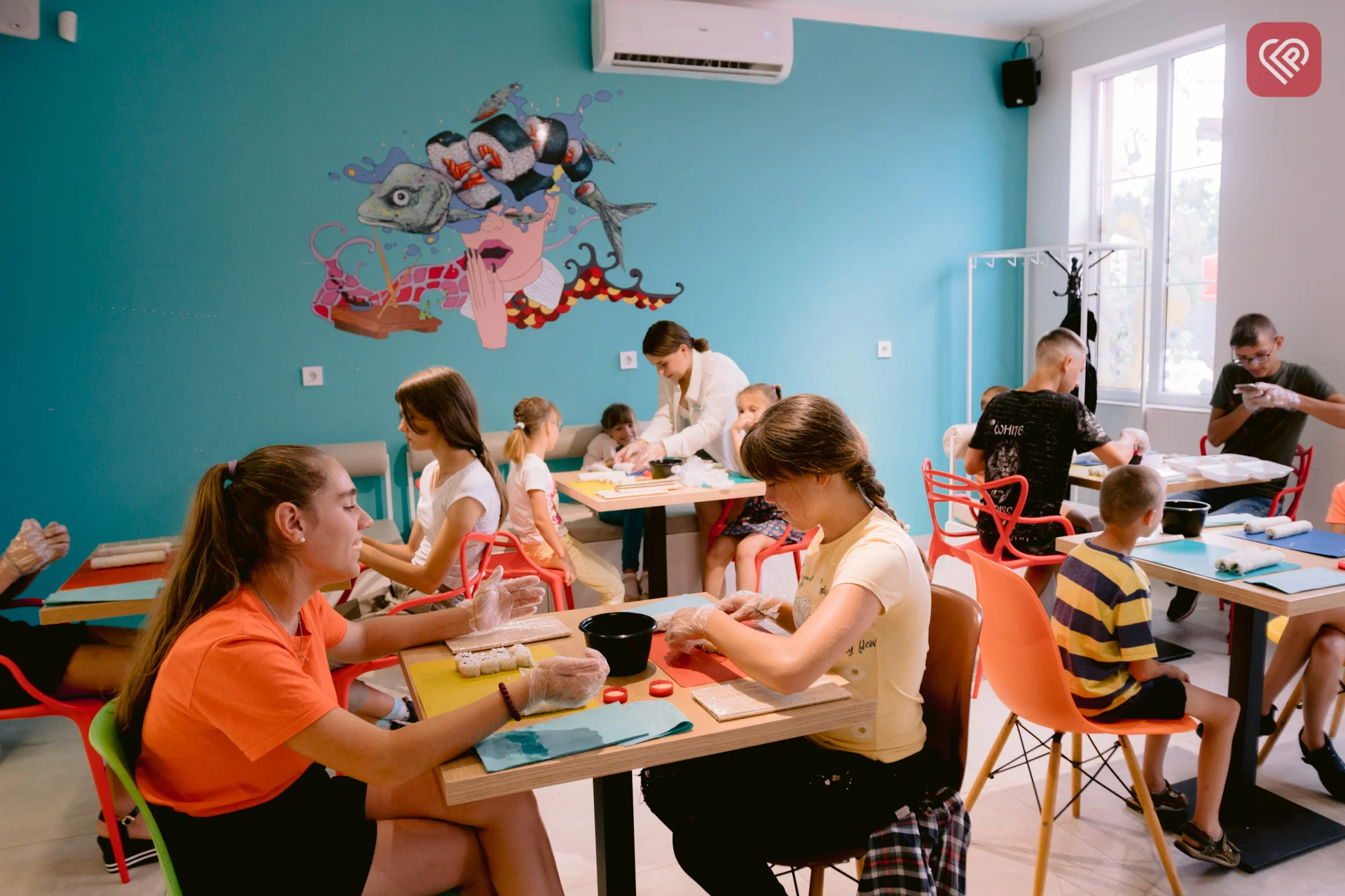 СушиWOK у Переяславі провів безкоштовний майстер-клас для дітей вразливих категорій