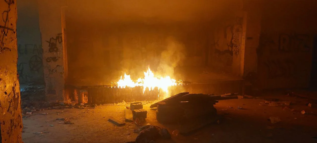 Пожежа в закинутій будівлі в Переяславі