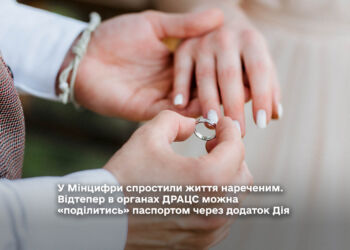в органах ДРАЦС можна «поділитись» паспортом через додаток Дія