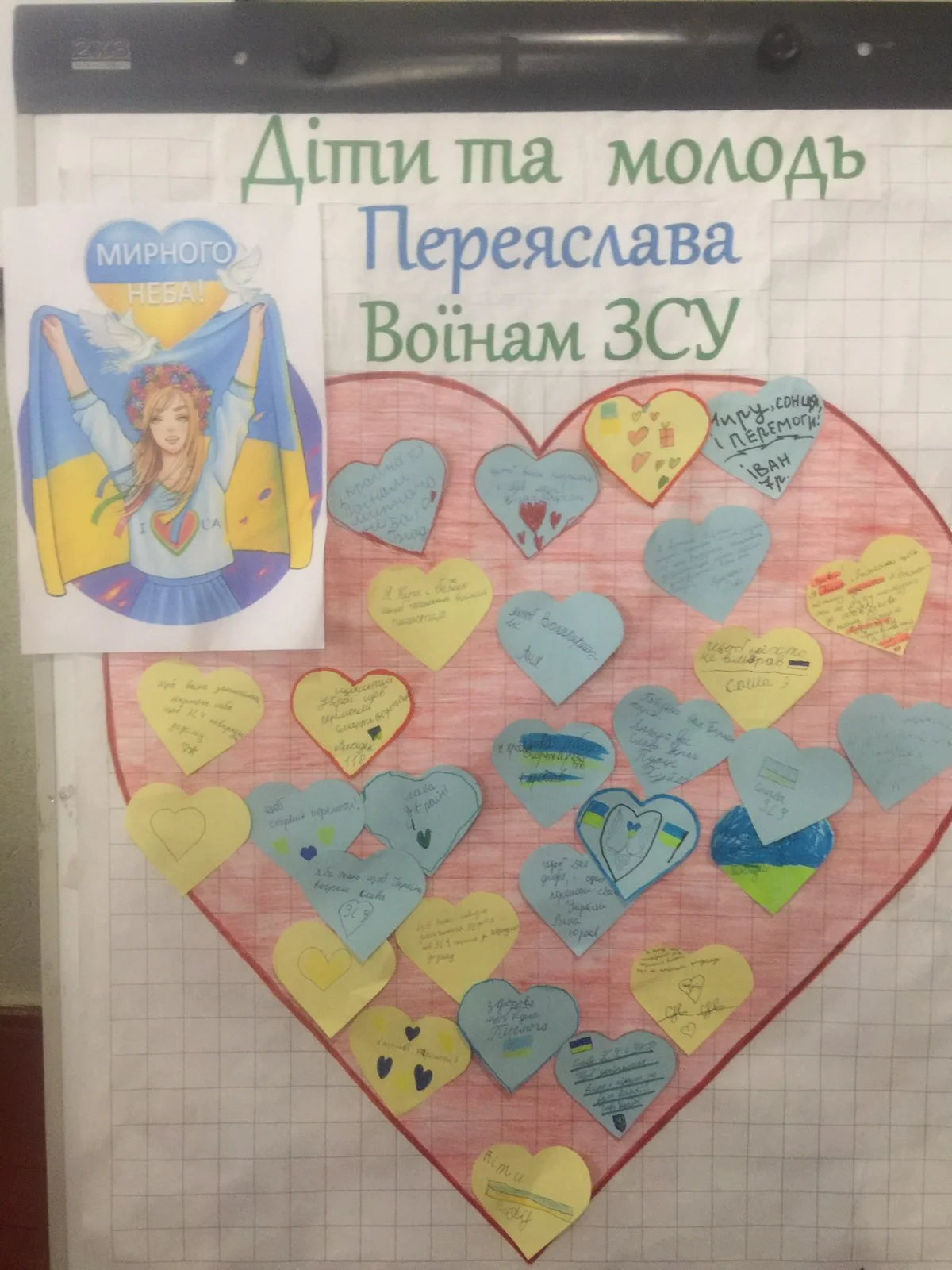 У Всесвітній День миру діти з Переяславської громади подякували військовим за захист Батьківщини