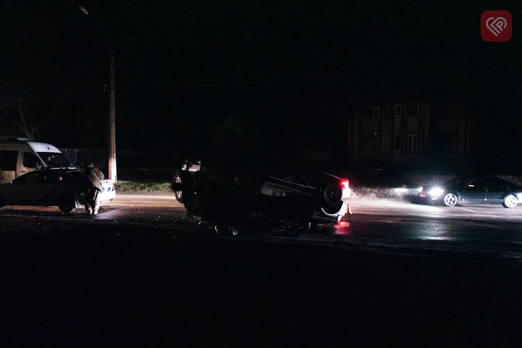 ДТП у Переяславі: один автомобіль перекинувся на дах