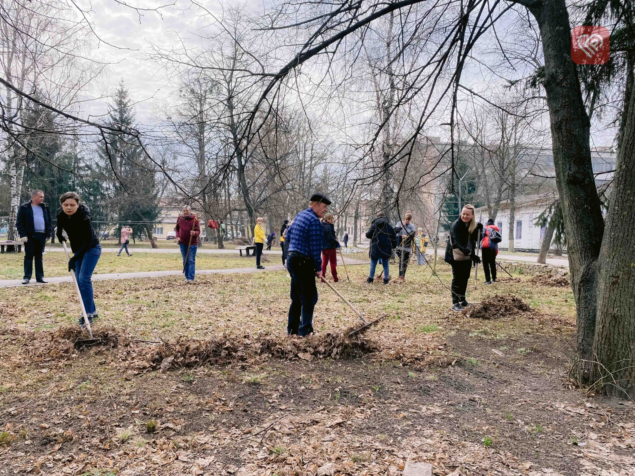 У Переяславі відбулись роботи по благоустрою: висаджували кущі, прибирали парк Шевченка та облаштовували зелену зону вздовж вулиці Богдана Хмельницького