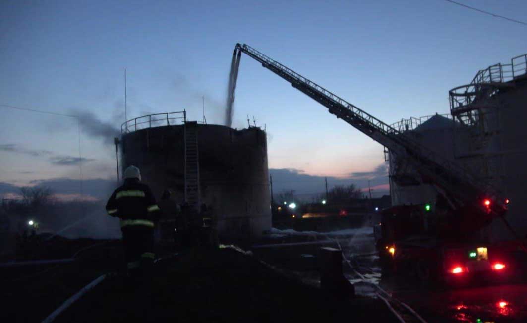 Атака нафтобази на окупованій частині Луганщини