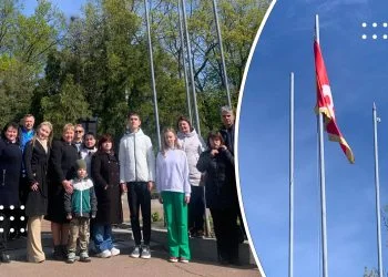 У Переяславі вшанували 105-ту річницю Військово-Морського прапора ЗСУ: провели мітинг, запустили вітрила на води Дніпра (відео)
