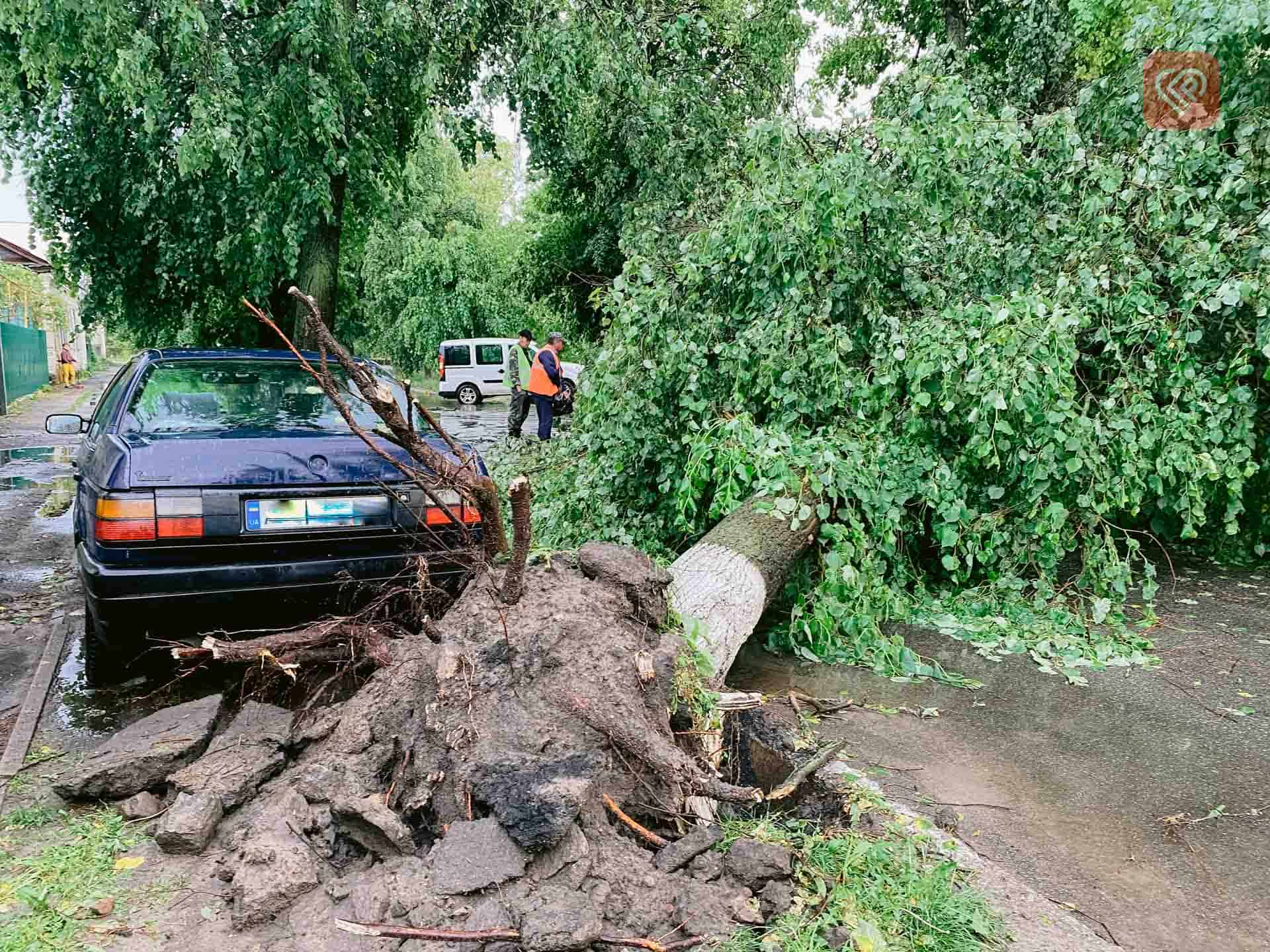 Наслідки негоди у Переяславі (фото та відео)