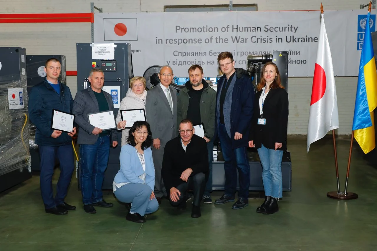 Переяславська тепломережа отримала генератор від уряду Японії у рамках програми ООН: де його будуть використовувати