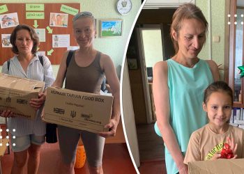 У Переяславі родинам вимушено переміщених осіб передали гуманітарну допомогу
