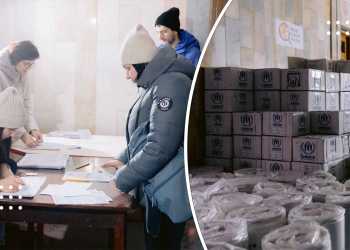 У Переяславі роздавали гуманітарну допомогу для ВПО соціально-вразливих категорій