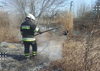 У Переяславі рятувальники ліквідували загорання трав’яного настилу