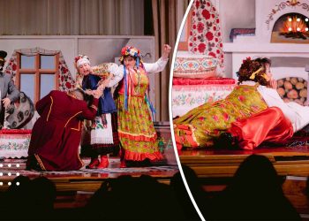 З нагоди Всесвітнього дня театру в Переяславі показали комедійну п'єсу «Сватання в галошах»