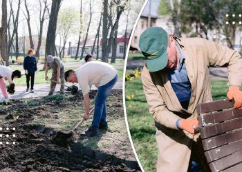 У парку в центрі Переяслава працівники культури провели весняну толоку