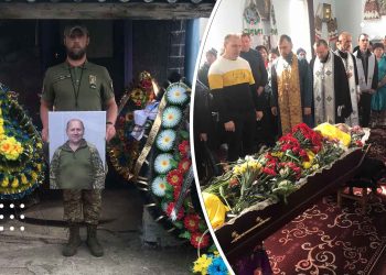 На Переяславщині попрощалися з загиблим на війні захисником, люблячим батьком і дідусем Іваном Чечетом