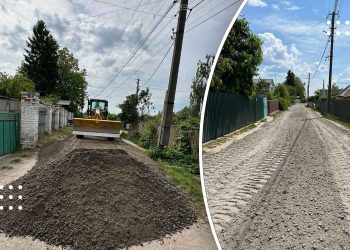 У Переяславі грейдерують дороги: мешканці вулиці Успенської вже відзначили результат, на черзі інші