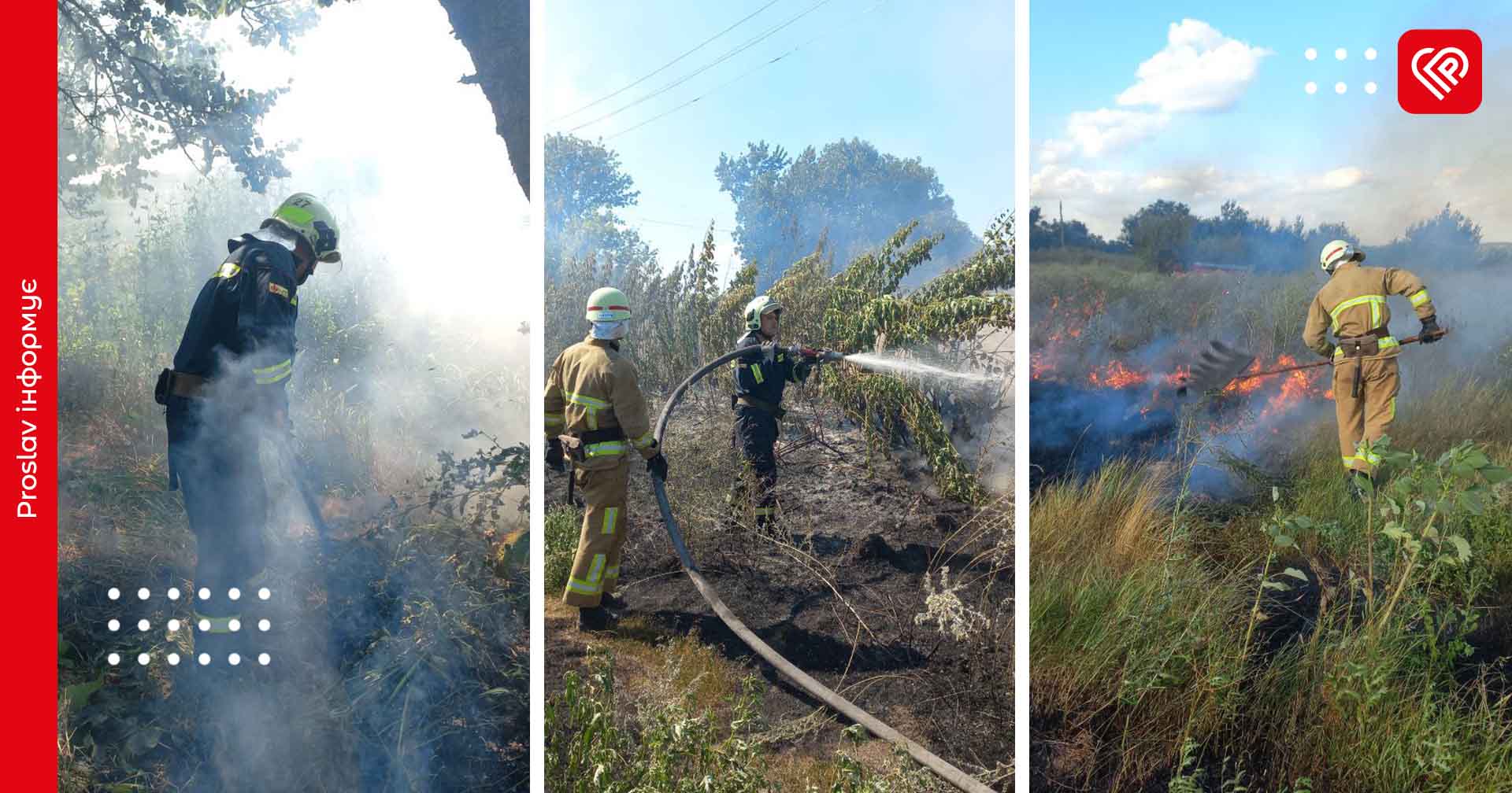 Упродовж доби на Переяславщині рятувальники гасили палаюче дерево, очерет і чотири рази суху траву