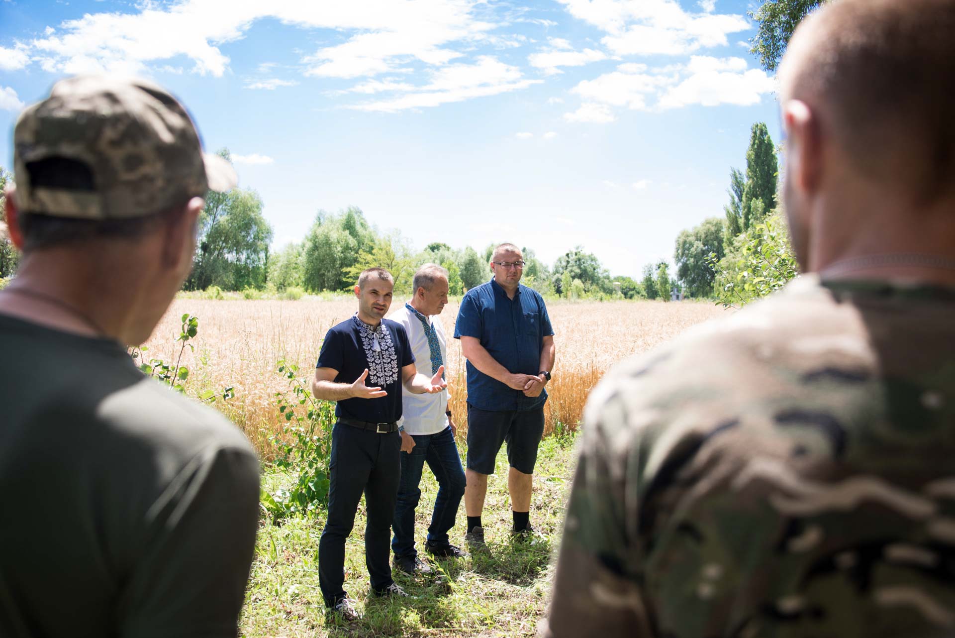 На Переяславщині вп'яте відтворили зажинки: цього разу до обряду долучилися військовослужбовці