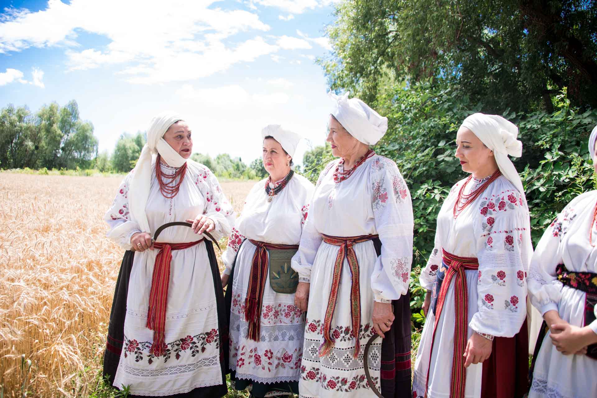 На Переяславщині вп'яте відтворили зажинки: цього разу до обряду долучилися військовослужбовці