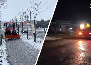 Переяслав вперше засніжило у 2024 році: комунальники з ночі розпочали чистити дороги й тротуари міста