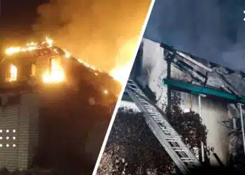 Київщину атакували безпілотниками: горіла двоповерхова будівля, постраждала дитина (фото)