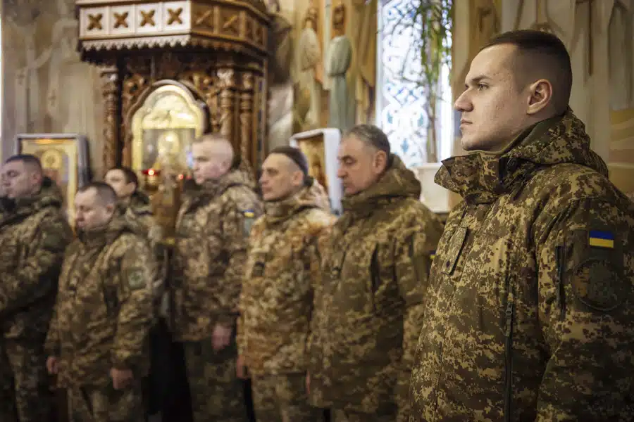 Нацгвардійці доєднались до урочистостей з нагоди Дня Соборності України у Борисполі