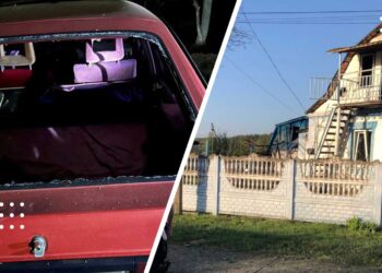 Внаслідок атаки дронів на Київщині пошкоджено будинки та автомобілі