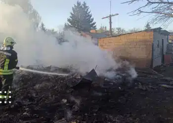 Вогонь охопив 200 квадратів: у селі на Переяславщині горіли господарські будівлі