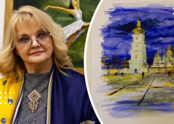Відома телеведуча та художниця Світлана Леонтьєва презентувала у Переяславі виставку київських пейзажів