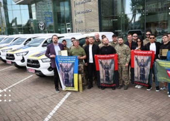 «Надійний транспорт для підрозділу – це не розкіш, а життєва необхідність»: Київщина передала 9 нових пікапів для бійців 114 ОбТрО