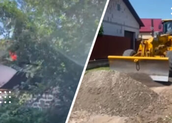 Обрізали гілля та висипали дорогу щебнем: на одній з вулиць Переяслава комунальники навели лад (відео)