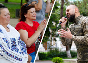 «Ми маємо бути згуртованими – тільки так переможемо»: у Переяславі із благодійною програмою виступив військовослужбовець та фіналіст «Голосу країни» Дмитро Селянський