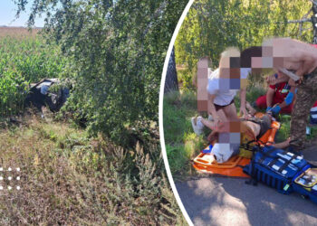 На Переяславщині п’яний водій не впорався з керуванням та перекинувся: постраждали пасажири
