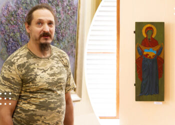 Позивний «Художник»: у Переяславі відкрили виставку митців, які захищають Україну