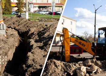 У Переяславі перед укладанням асфальту проводять заміну старих труб