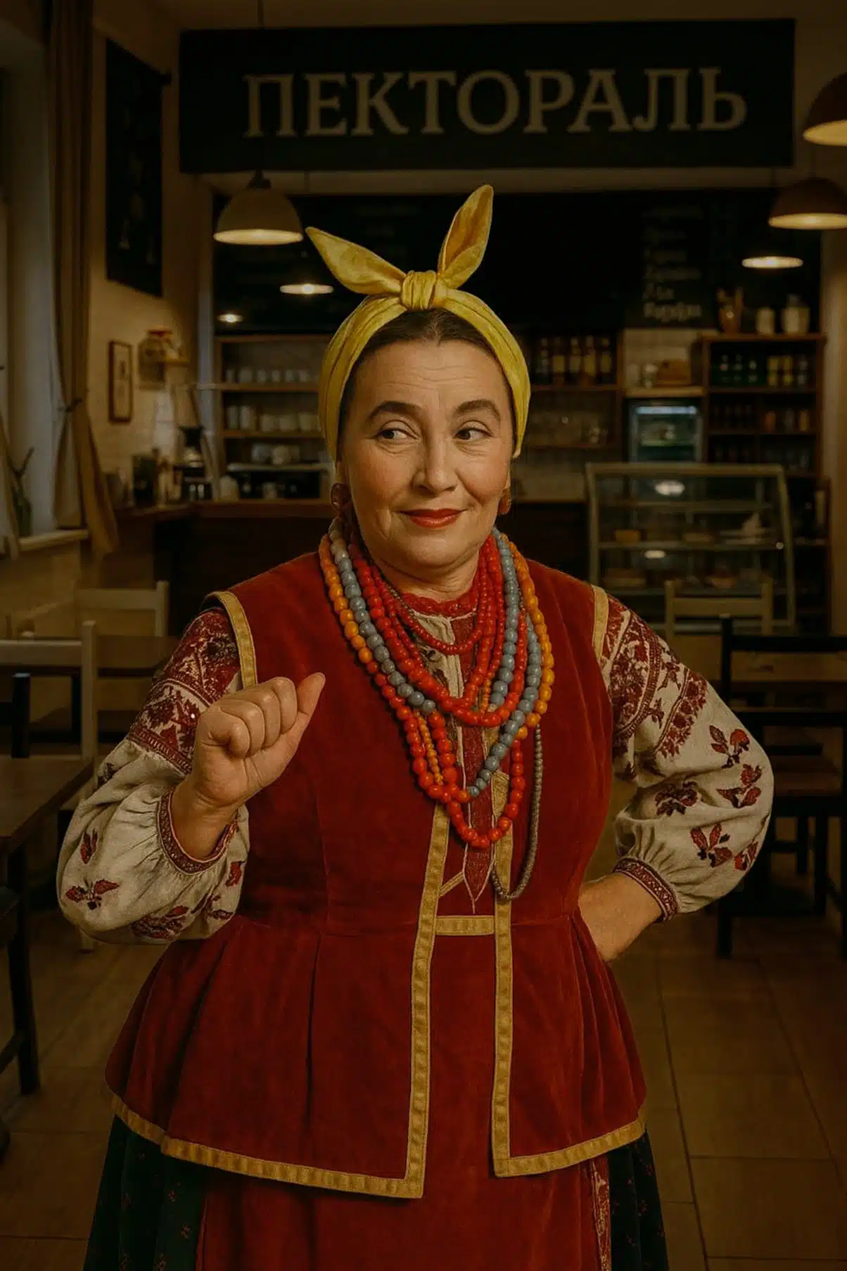 Солоха у кафе Пектораль - вечори на хуторі біля Переяслава