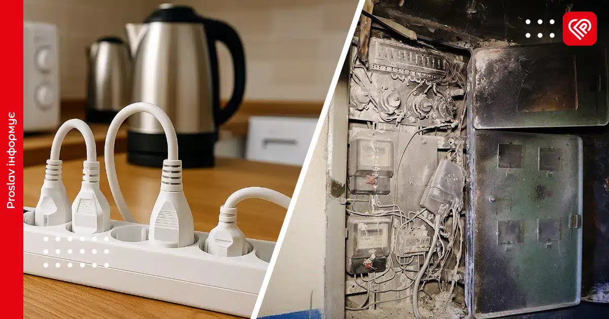 перевантаження чайник електрощитова