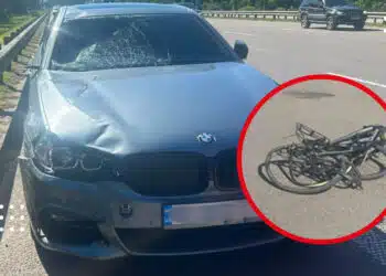 на Бориспільському шосе BMW