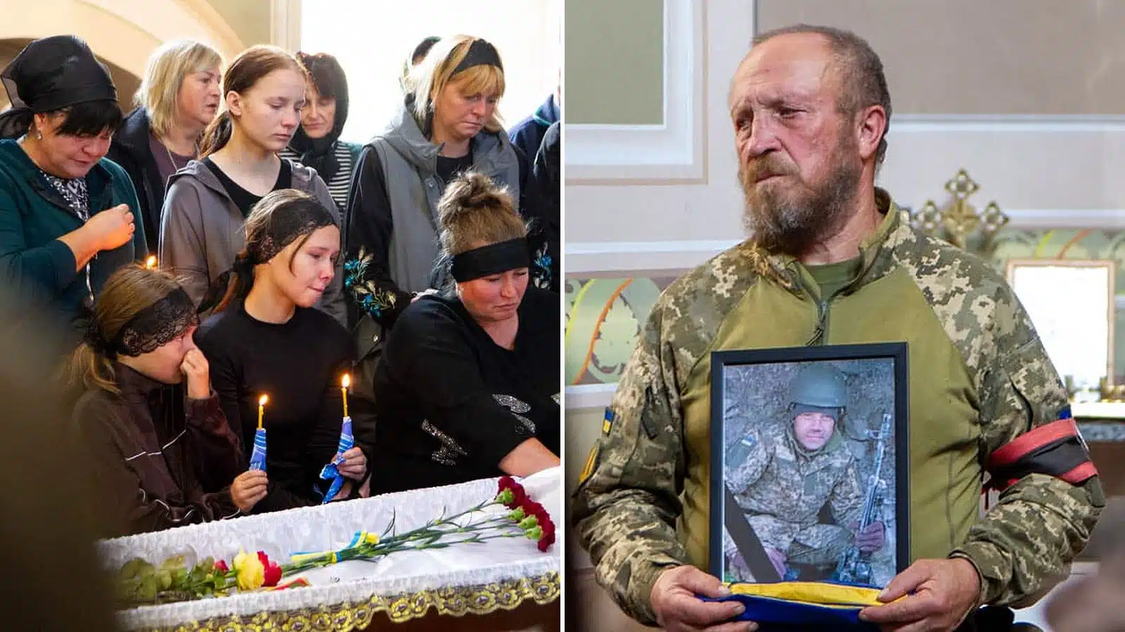 Без батька залишилися дві доньки: у Переяславі попрощалися з Героєм Юрієм Васьком, який помер від тяжких поранень