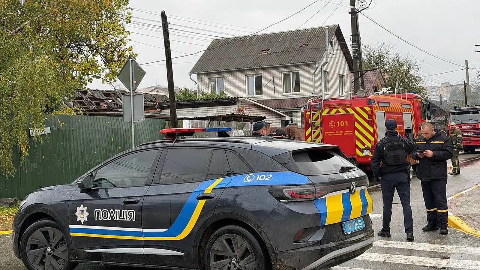 Внаслідок атаки на Київщині одна людина загинула, десять поранених та понад 70 пошкоджених будинків